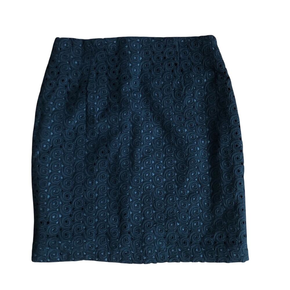 Eyelet Cotton Lined Black Casual Classic Mini Skirt Answer K-Pop Women’s Size S
